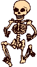 large dancing skeleton