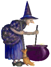 Witch at cauldron